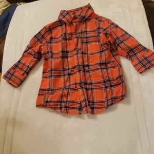 SOLD**Carter's long sleeve shirt Salmon color